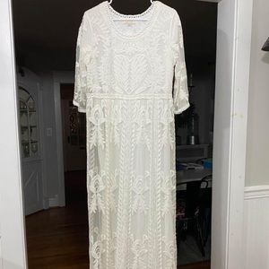 White lace dress